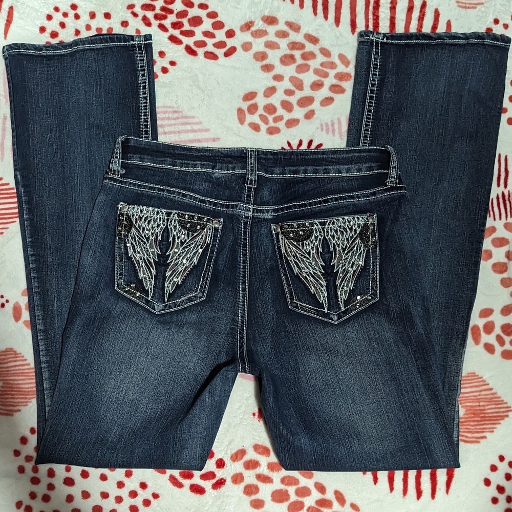 Angel Wing Design Jeans Size 12 from ND Weekend
